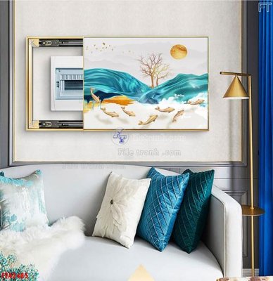 File tranh File tranh bộ hiện đại FT42485 (ảnh gốc) in trần nhà