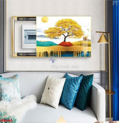 File in mica File tranh bộ hiện đại FT42493 (bản gốc) siêu trong