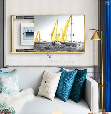 File gốc File tranh bộ hiện đại FT42537 (in lụa) trang trí tường