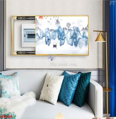 File tranh File tranh bộ hiện đại FT42550 (ảnh gốc) in trần xuyên sáng
