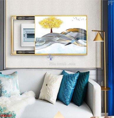 Download file gốc File tranh bộ hiện đại FT42557 (in mica) trong suốt