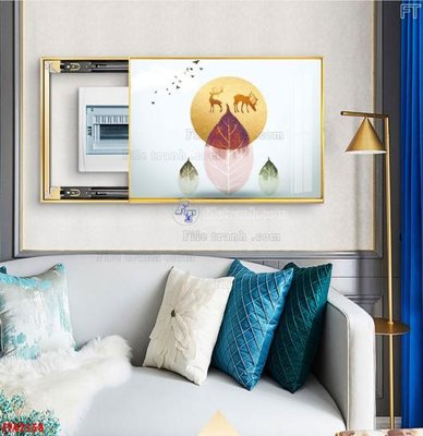 Download file gốc File tranh bộ hiện đại FT42558 (in lụa) hoa lá