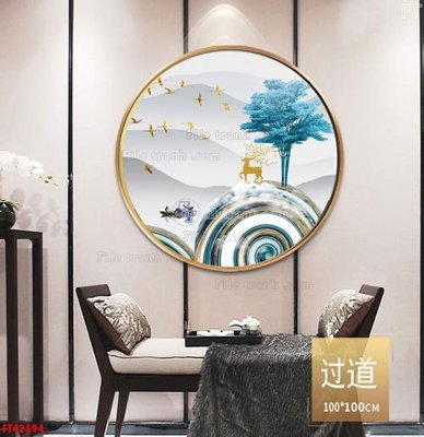 File tranh gốc in trần nhà File tranh bộ hiện đại FT42594 3D