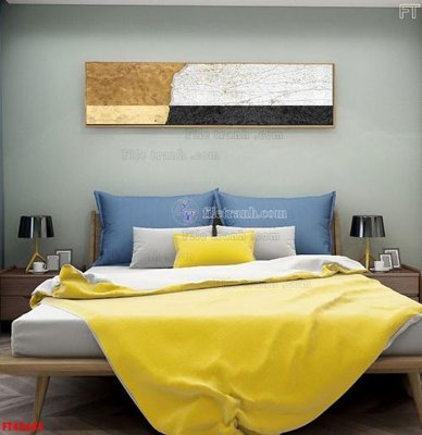 Ảnh gốc File tranh bộ hiện đại FT42645 (nét căng) in mica