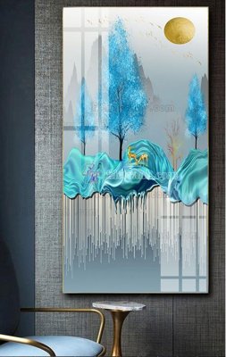 File gốc File tranh hiện đại pha lê gương FT427 (in 3D) cho trang trí