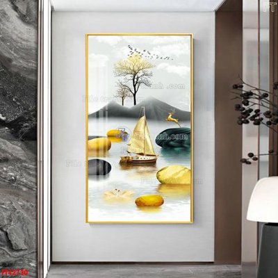 Download file gốc File tranh bộ hiện đại FT42730 (in lụa) cao cấp