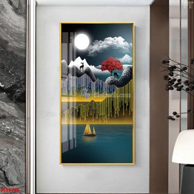 Ảnh gốc File tranh bộ hiện đại FT42746 (độ nét cao) in tráng gương