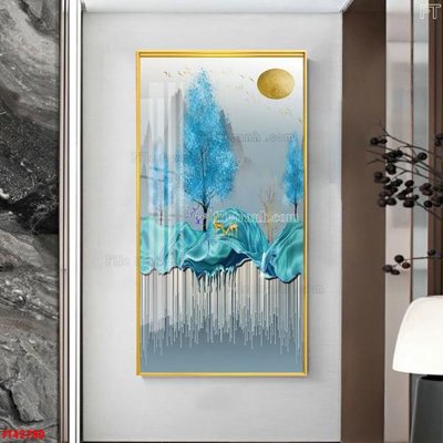 File gốc File tranh bộ hiện đại FT42780 (in tráng gương) sang trọng