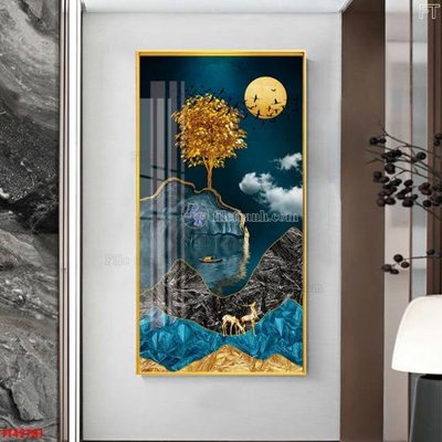 Download file File tranh bộ hiện đại FT42781 (gốc) in mica ốp bếp