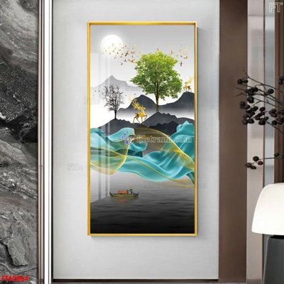 File in lụa File tranh bộ hiện đại FT42864 (hoa văn) File tranh bộ hiện đại FT42864