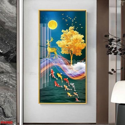 File tranh File tranh bộ hiện đại FT42902 (gốc) in trên kính