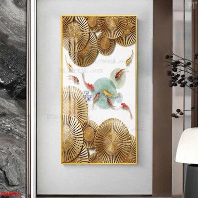 Tải file File tranh bộ hiện đại FT42914 (gốc) chủ đề hoa sen