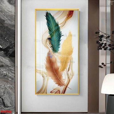 File gốc File tranh bộ hiện đại FT42936 (in tráng gương) ốp tường