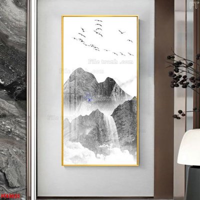 File gốc in ấn File tranh bộ hiện đại FT43055 chất lượng vượt trội