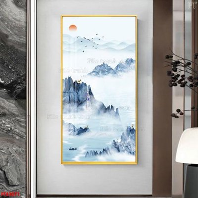 File gốc File tranh bộ hiện đại FT43071 (in mica) cắt laser