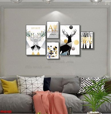 Tải file File tranh bộ hiện đại FT43103 (ảnh gốc) in tranh kính