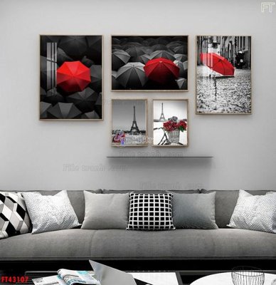 File gốc File tranh bộ hiện đại FT43107 (trang trí) phòng làm việc