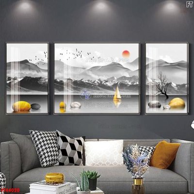File tranh File tranh bộ hiện đại FT44020 (file gốc) chuẩn màu in