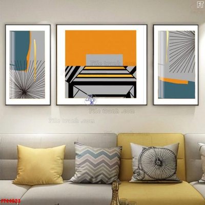 File in trần File tranh bộ hiện đại FT44023 (bản gốc) đại dương