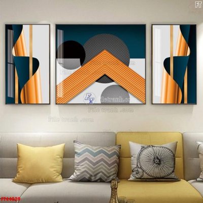 File gốc File tranh bộ hiện đại FT44029 (chuẩn CMYK) cho nhà in