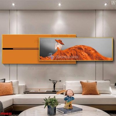 File ảnh File tranh bộ hiện đại FT44032 (gốc) dùng in Pano