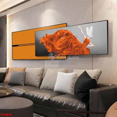 File in ấn File tranh bộ hiện đại FT44034 (bản gốc) cao cấp