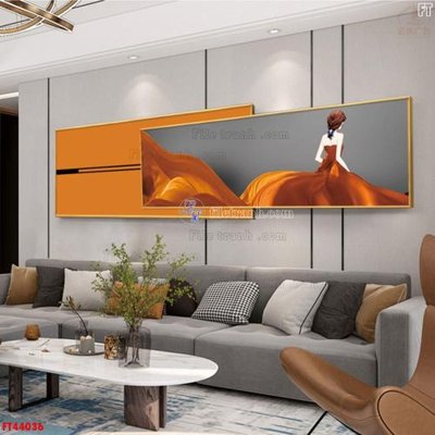 Ảnh gốc File tranh bộ hiện đại FT44036 (độ nét cao) in mica