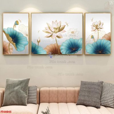 File ảnh File tranh bộ hiện đại FT44045 (gốc) cho trang trí nhà hàng