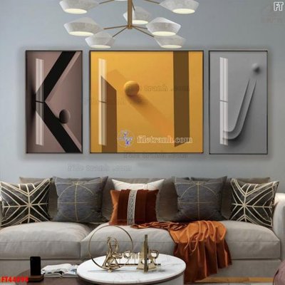 File ảnh File tranh bộ hiện đại FT44098 (gốc) in standee