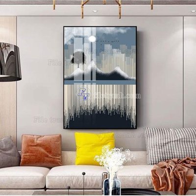 Tải file File tranh hiện đại pha lê gương FT441 (ảnh gốc) in tranh kính