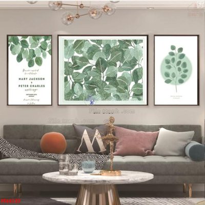 File ảnh File tranh bộ hiện đại FT44137 (gốc) in PP, decal