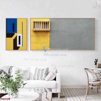 File gốc File tranh bộ hiện đại FT44189 (chuẩn CMYK) cho nhà in
