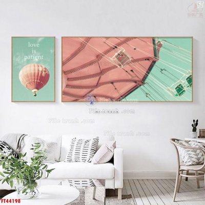 Tải file File tranh bộ hiện đại FT44198 (PSD) cho in tranh kính