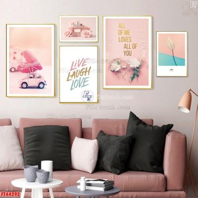 File in lụa File tranh bộ hiện đại FT44292 (tân cổ điển) File tranh bộ hiện đại FT44292