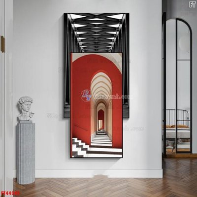 Hình ảnh file gốc in trần nhà File tranh bộ hiện đại FT44342