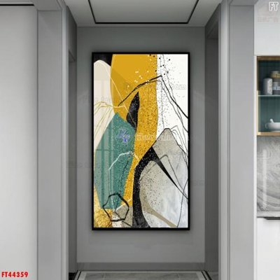 File in trần File tranh bộ hiện đại FT44359 (bản gốc) mây trời