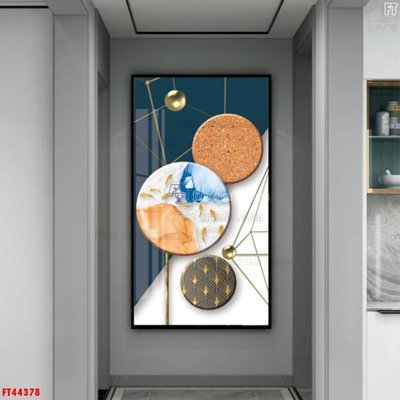 File in ấn File tranh bộ hiện đại FT44378 (bản gốc) cao cấp