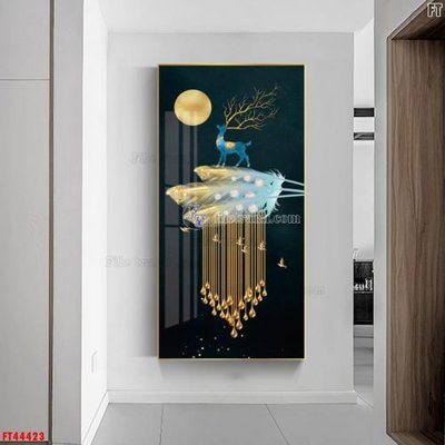 Tải file File tranh bộ hiện đại FT44423 (gốc) in tranh tráng gương