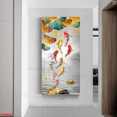 File in lụa File tranh bộ hiện đại FT44442 (hoa văn) File tranh bộ hiện đại FT44442