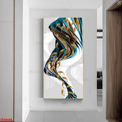 File in trần File tranh bộ hiện đại FT44446 (bản gốc) hoa văn