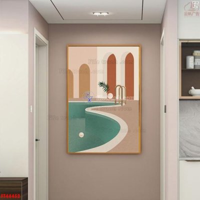 File gốc File tranh bộ hiện đại FT44452 (phong cách) tối giản