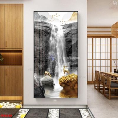 File gốc File tranh bộ hiện đại FT44548 (in mica) làm quà tặng