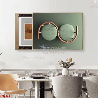 File in lụa File tranh bộ hiện đại FT44569 (phong cảnh) File tranh bộ hiện đại FT44569