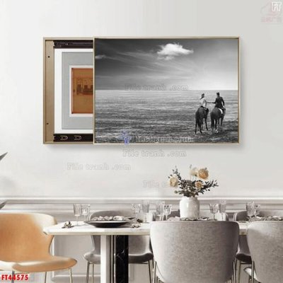 Hình ảnh file gốc in lụa File tranh bộ hiện đại FT44575