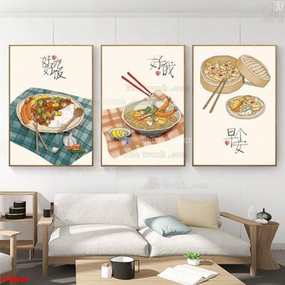 File tranh File tranh bộ hiện đại FT44634 (file gốc) chủ đề phong thủy