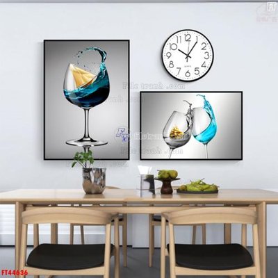 File PSD File tranh bộ hiện đại FT44636 (gốc) tách lớp chi tiết