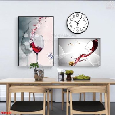 File gốc in ấn File tranh bộ hiện đại FT44641 chất lượng vượt trội