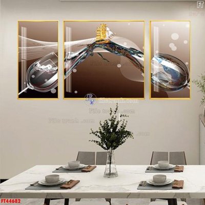 File tranh File tranh bộ hiện đại FT44682 (gốc) chủ đề tĩnh vật