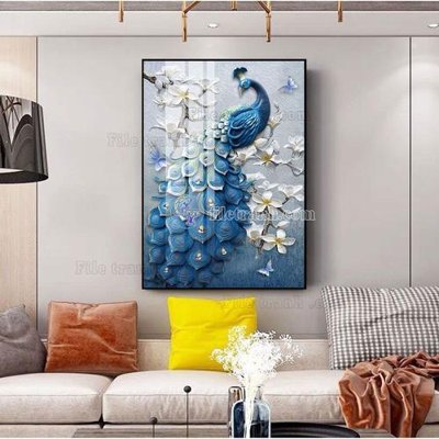 File ảnh File tranh hiện đại pha lê gương FT448 (gốc) cho trang trí nội thất