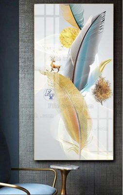 File gốc File tranh hiện đại pha lê gương FT468 (phong cách) cổ điển